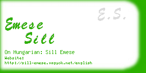 emese sill business card